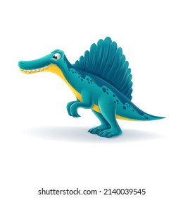 cartoon spinosaurus illustration for children