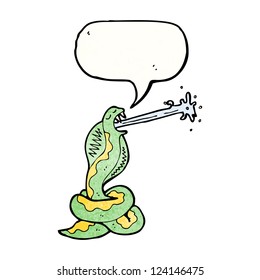 cartoon spitting snake