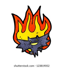 cartoon spooky bat