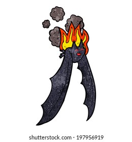 morcego assustador dos desenhos animados