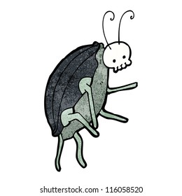 cartoon spooky beetle