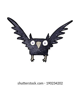 cartoon spooky bird