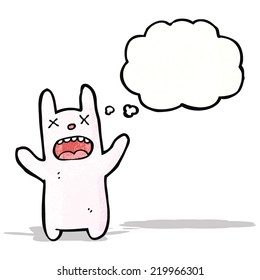 cartoon spooky dead rabbit
