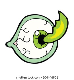 cartoon spooky eyeball