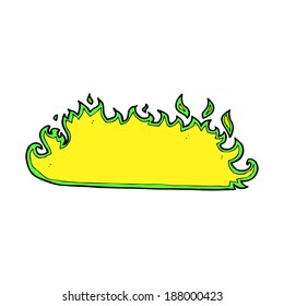 frontera de fuego espeluznante de caricatura