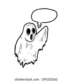 cartoon spooky ghost