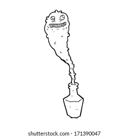 cartoon spooky ghost in