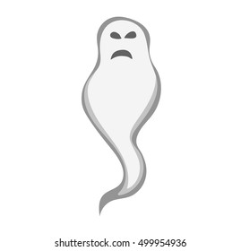 Cartoon spooky Ghost character vector