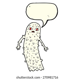 cartoon spooky ghost with speech bubble
