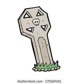 cartoon spooky grave
