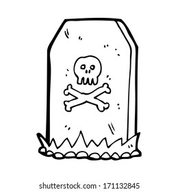cartoon spooky grave
