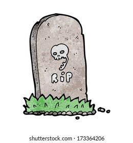 cartoon spooky grave