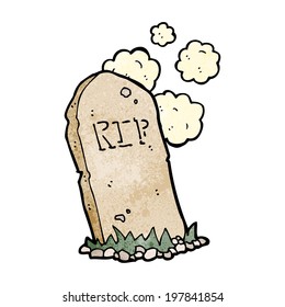 cartoon spooky grave