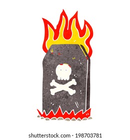 cartoon spooky grave