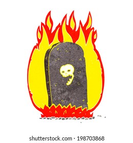 cartoon spooky grave