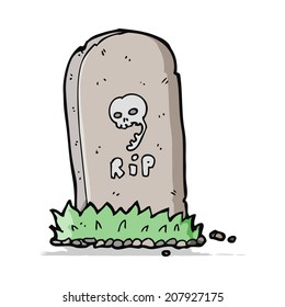 cartoon spooky grave