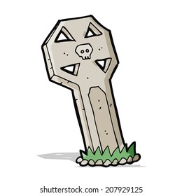 cartoon spooky grave