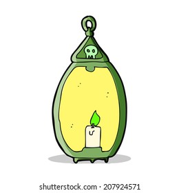 linterna espeluznante de caricatura