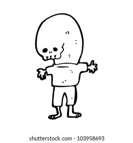 cartoon spooky monster demon man