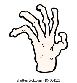 Karikaturenlöffel alte Hand