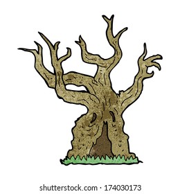 árbol antiguo espeluznante