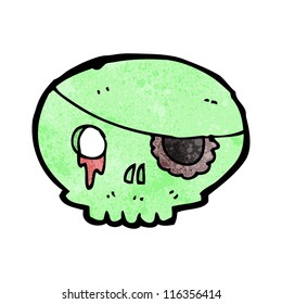 cartoon spooky pirate skull