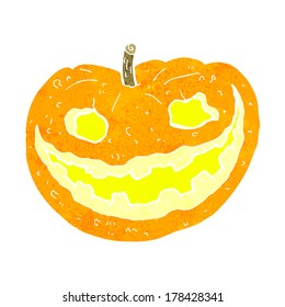 calabaza con miedo de caricatura