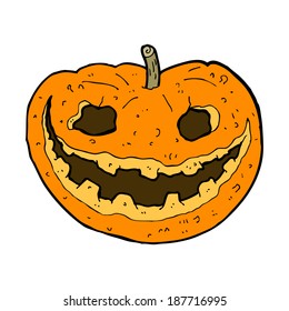 cartoon spooky pumpkin