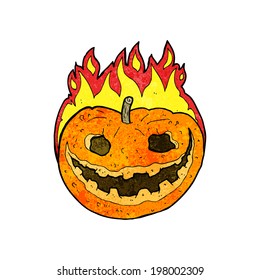 cartoon spooky pumpkin