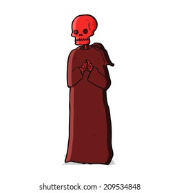 cartoon spooky skeleton