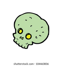 cartoon spooky skull