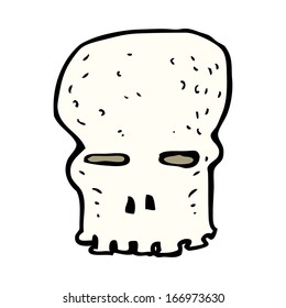 cartoon spooky skull
