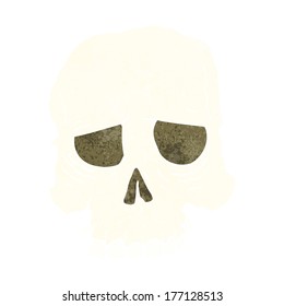 cartoon spooky skull