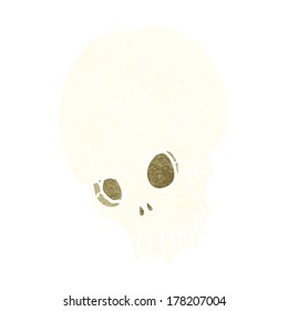 cartoon spooky skull