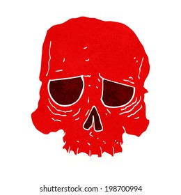 cartoon spooky skull