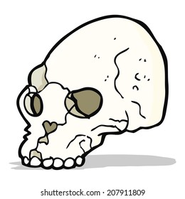 cartoon spooky skull