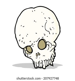 cartoon spooky skull
