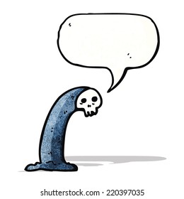 fantasma del cráneo espeluznante
