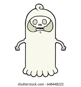 fantasma del cráneo espeluznante