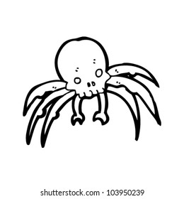 araña de cráneo espeluznante