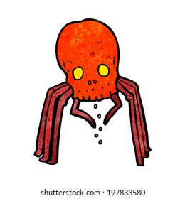 araña de cráneo espeluznante