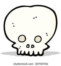 cartoon spooky skull symbol