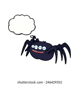 cartoon spooky spider