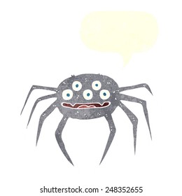cartoon spooky spider