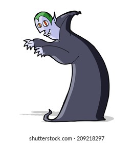 vampiro espeluznante de caricatura
