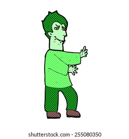vampiro espeluznante de caricatura