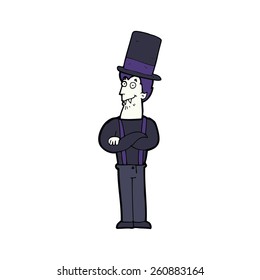 vampiro espeluznante de caricatura