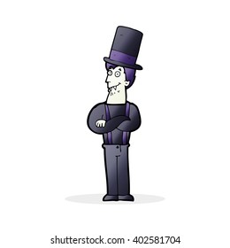 Cartoon-Löffel-Vampir