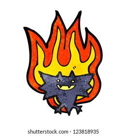 cartoon spooky vampire bat