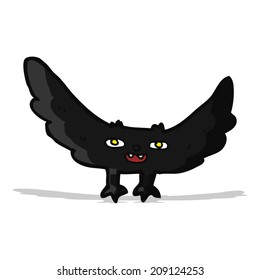 murciélago de vampiros con miedo de caricatura